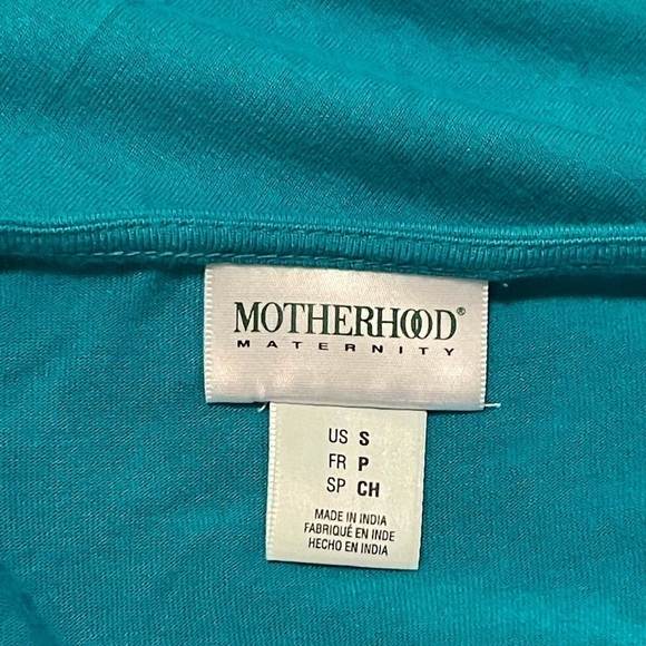 Motherhood Maternity Teal Rayon Tee - Picture 3 of 4